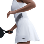 Nike Victory Womens Dri-FIT Short Flouncy Tennis Skirt - White/Black