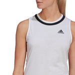 Adidas Womens Club Knotted Tennis Tank - White/Black
