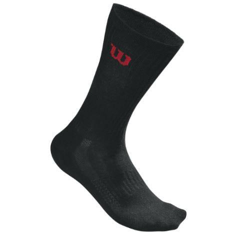 Wilson Crew Sock 3 Pack black