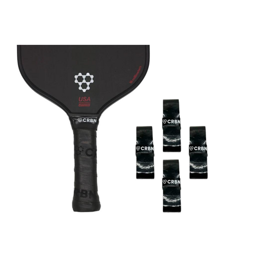 CRBN DryTec Pickleball Overgrips 4 Pack - Black