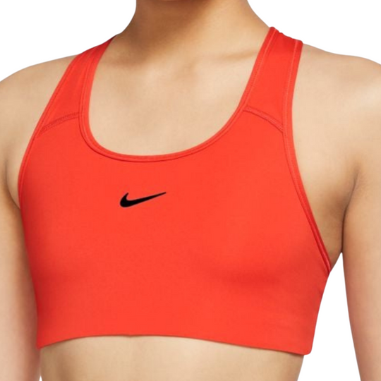 Nike Womens DriFit Swoosh Bra - Chile Red/Black
