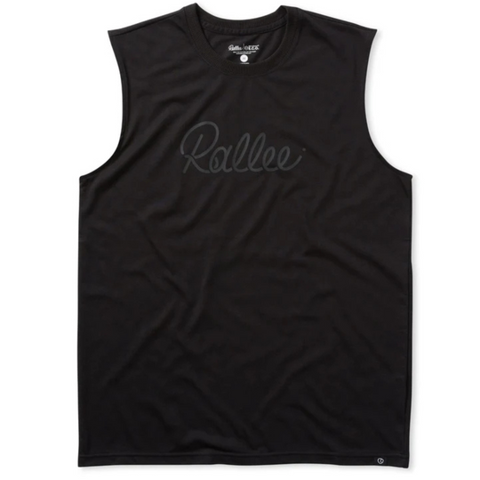 Rallee Toro Team Sleeveless Mens Tennis Tee - Black