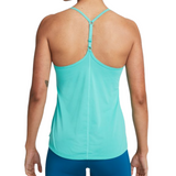 Nike Dri-Fit One Elastika Women's Standard  Fit Tennis Tank - Washed Teal/White
