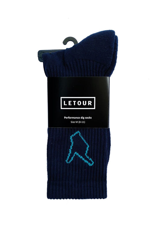 Letour Dig 4 Performance Sock - Navy