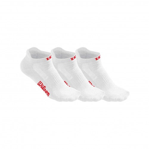 Wilson No Show Sock 3 Pack white