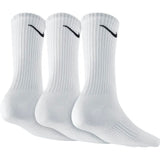 Nike Youths Cotton Cushion Crew Sock 3 Pack white