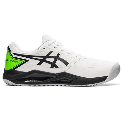 Asics Gel Challenger 13 Tennis Shoes - White/Green Gecko