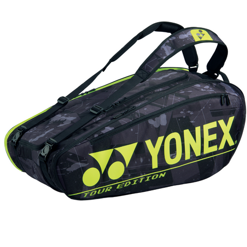 Yonex Pro Racquet Bag 9pcs - Black/Yellow
